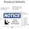 Signmission Steep Drop Off No Passage Sign With Symbol, 10 in W x Rectangle, Vinyl Decal OS-2PACK-NS-D-710-L-18455 - alternate 2